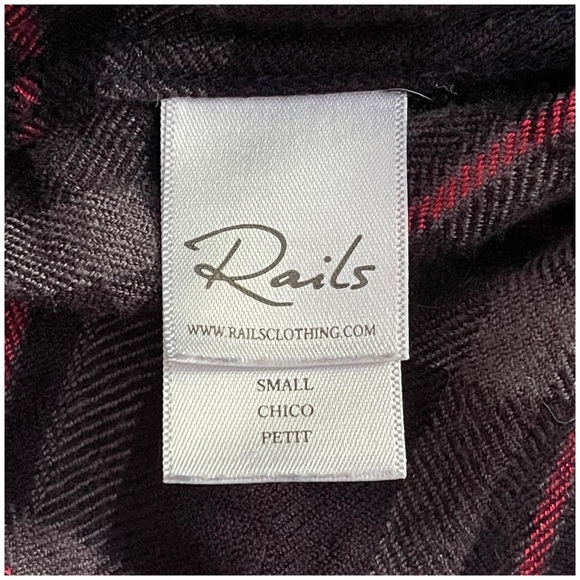 Rails Hunter Shirt in Coal-Grey-Rose Small - Picture 11 of 16